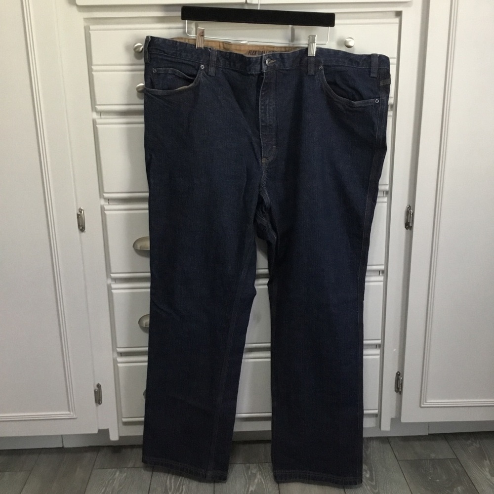 EUC DULUTH TRADING CO FLEX BALLROOM JEANS 48X34